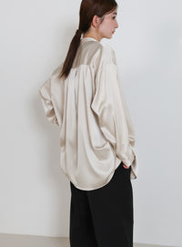 ボウタイサテンシャツ