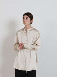 ボウタイサテンシャツ