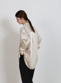 ボウタイサテンシャツ