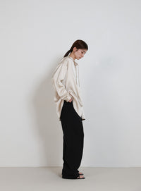 ボウタイサテンシャツ