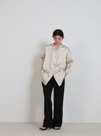 ボウタイサテンシャツ