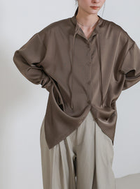 ボウタイサテンシャツ