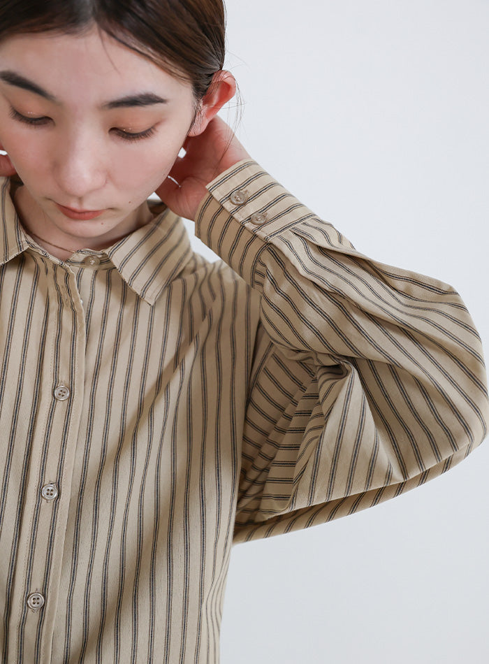 バックレースアップストライプシャツ – SELECT MOCA