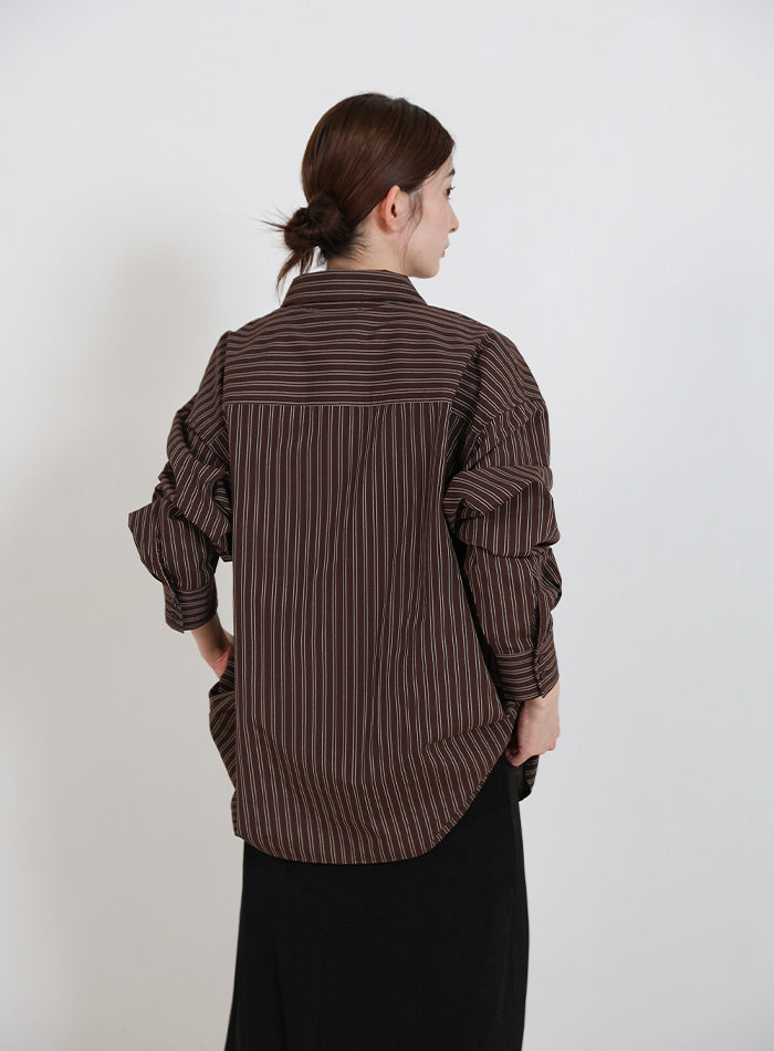 バックレースアップストライプシャツ – SELECT MOCA