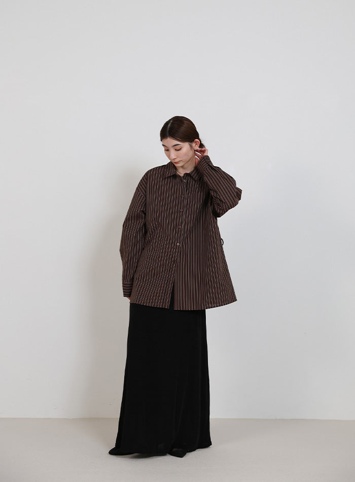 バックレースアップストライプシャツ – SELECT MOCA