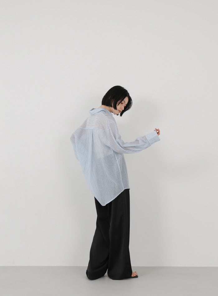 シアーストライプシャツ – SELECT MOCA