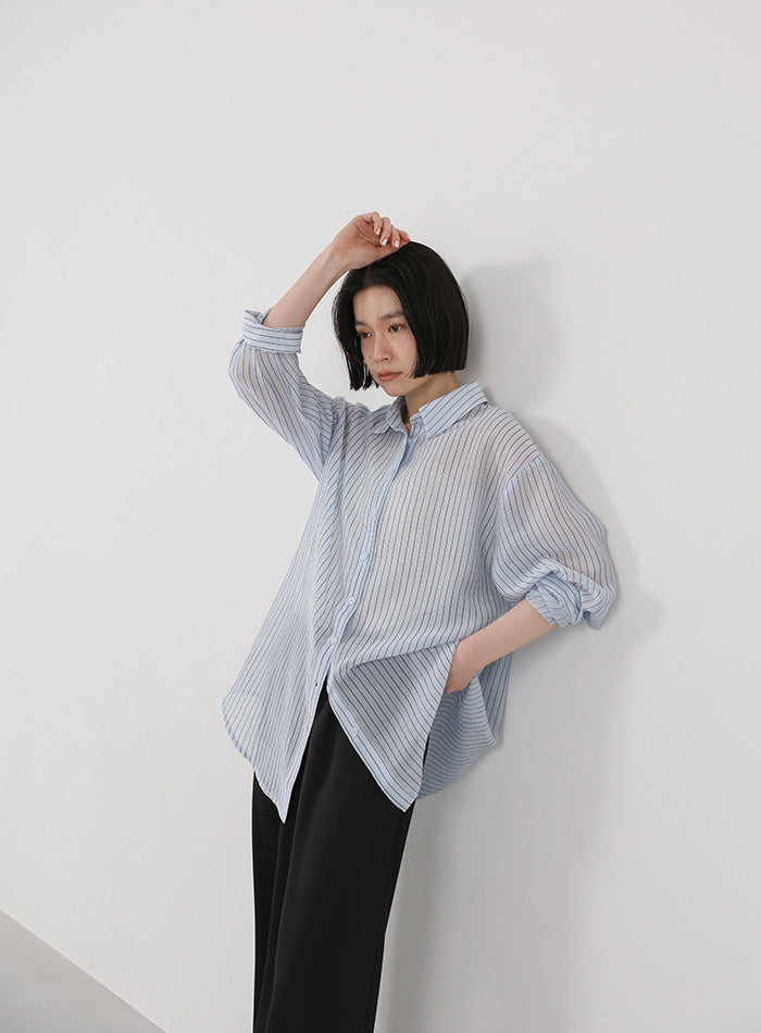 シアーストライプシャツ – SELECT MOCA