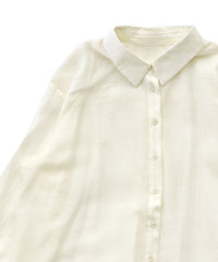 オーバーサイズワッシャーシアーシャツ