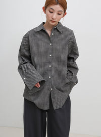 ビックカフスグラフチェックシャツ