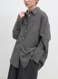 ビックカフスグラフチェックシャツ