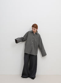 ビックカフスグラフチェックシャツ