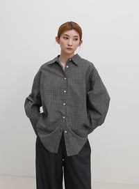 ビックカフスグラフチェックシャツ