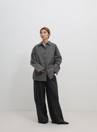 ビックカフスグラフチェックシャツ