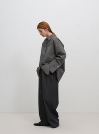 ビックカフスグラフチェックシャツ