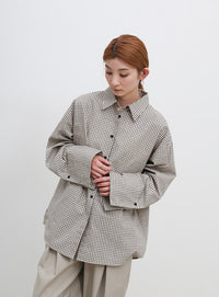 ビックカフスグラフチェックシャツ