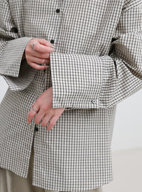 ビックカフスグラフチェックシャツ