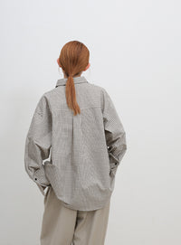 ビックカフスグラフチェックシャツ