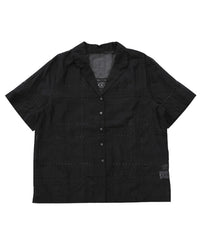 パッチワークエンブロイダリーハーフシャツジャケット