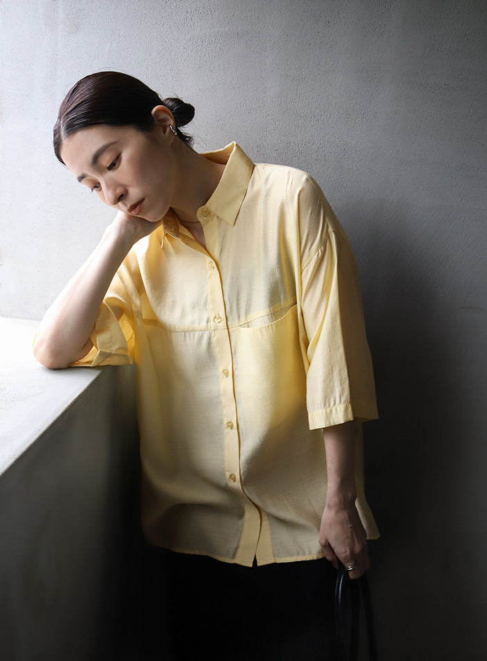 ハーフスリーブビッグシアーシャツ – SELECT MOCA