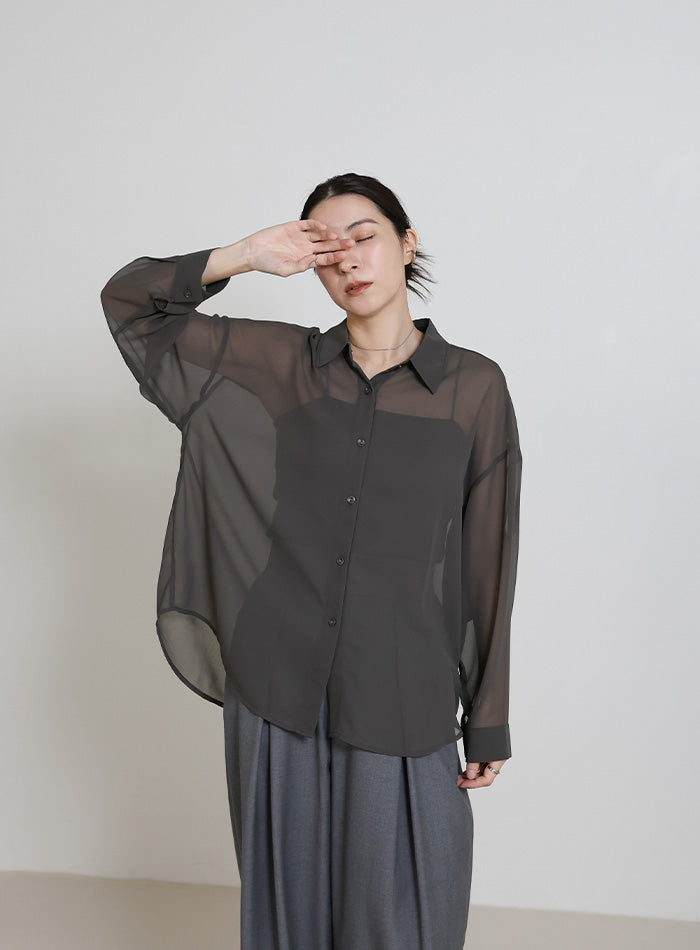 シフォンシアーシャツ – SELECT MOCA