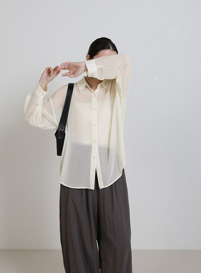 シフォンシアーシャツ – SELECT MOCA