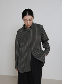 ダブルラインストライプシャツ