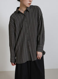 ダブルラインストライプシャツ