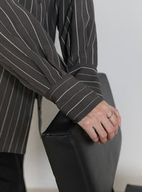 ダブルラインストライプシャツ