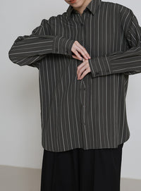 ダブルラインストライプシャツ