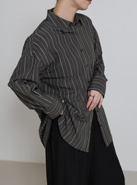 ダブルラインストライプシャツ