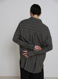 ダブルラインストライプシャツ