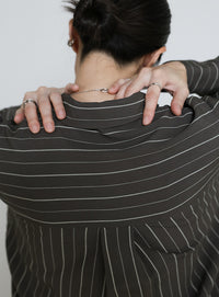 ダブルラインストライプシャツ