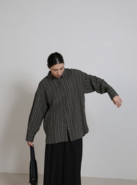 ダブルラインストライプシャツ