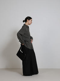 ダブルラインストライプシャツ