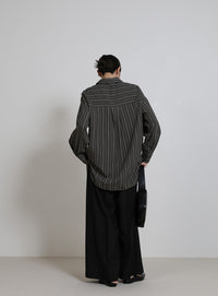 ダブルラインストライプシャツ