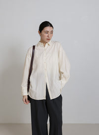 ダブルラインストライプシャツ