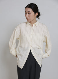 ダブルラインストライプシャツ