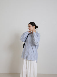 ダブルラインストライプシャツ