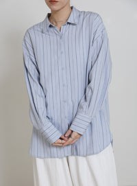 ダブルラインストライプシャツ