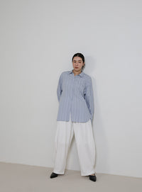 ダブルラインストライプシャツ