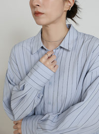 ダブルラインストライプシャツ