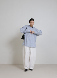 ダブルラインストライプシャツ