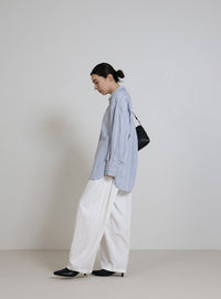 ダブルラインストライプシャツ