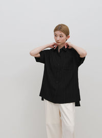 ビッグシルエットジャガードシャツ