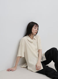 ビッグシルエットジャガードシャツ