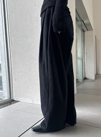 ウールライク２タックパンツ【セットアップ対応】【by SON】