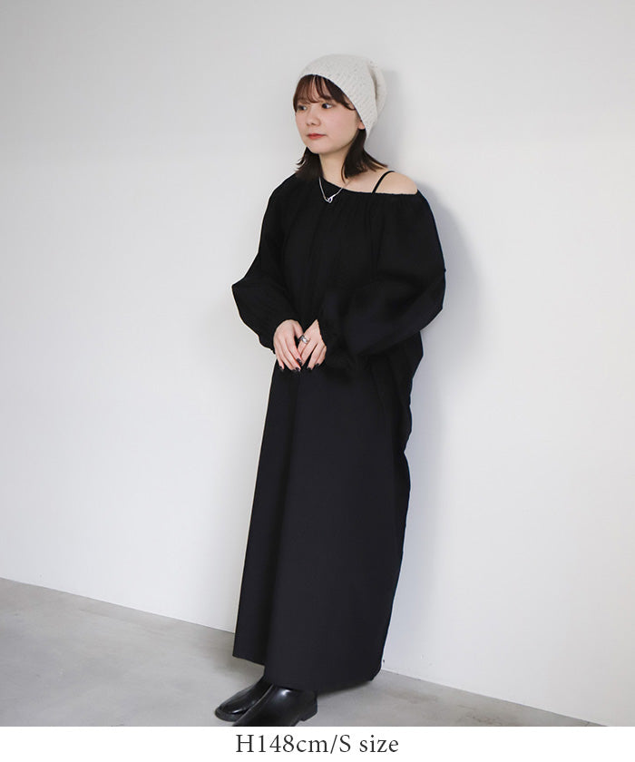 2WAYギャザーボリュームワンピース【by SON】【SALE】