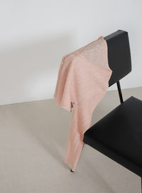 シアーリブVネックカーディガン