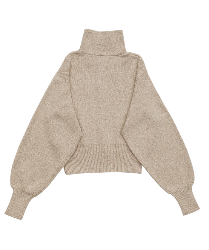 ミックスハイネックボタンデザインカーディガン – SELECT MOCA