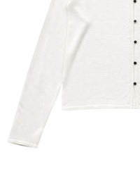 【接触冷感】ボタンデザインサマーニットカーディガン